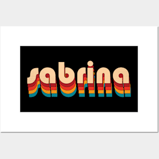 Retro Sabrina Name Posters and Art